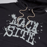ビンテージロゴフードTシャツ　チャコール