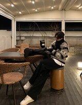 ファーストマイルドコーデュロイブラッシュドバンディングワイドパンツ