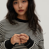 ルーズフィットインターロックTシャツ ブラック