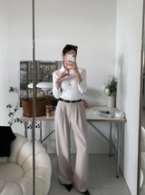 Fates Two-Pintuck Wide Slacks