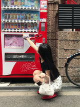 フレンチ グロウ ドット サテン ミニ スカート