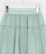 Chitoa Dot Chiffon Balloon Midi Skirt