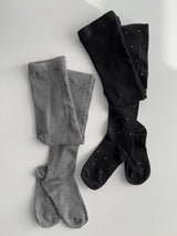Dot Ribbed Tights