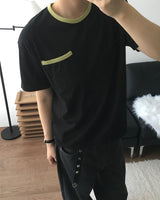 トフ クロップ コントラスト ショートスリーブ Tシャツ 3C