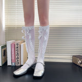 Y2K 3D Polka Dot Ribbon Velvet Socks