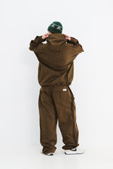 SP LINE WIDE JOGGER PANTS BROWN
