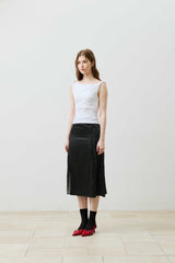 COS TWISTED SHIRRLING TOP / WHITE