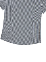 CHECK BLOUSE NAVY