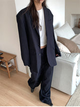 PAPERMOON PIN STRIPE PLEATE TROUSER