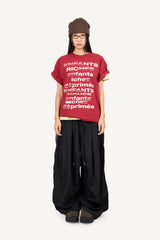 リッチ クラック プリント Tシャツ
