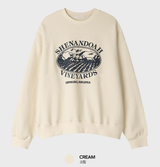 No-Mace Shannon Print Semi Overfit Sweatshirt