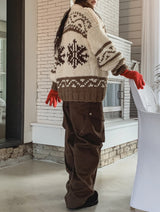 [wool20%] ケインピンタックスナップウールカーゴパンツ
