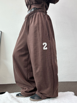 ストリートパッチワイドパンツ 🤎🤍🖤3COLOR