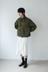 buckle neck field jacket