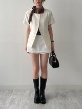 Basic Cotton Layered Skirt Pants