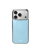 Dotwing Magsafe Silver Glass Bumper Case(Blue)