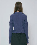 4WAY BUTTON KNIT SHIRT