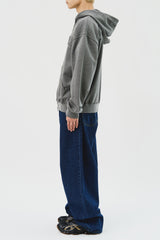 Pigment Applique Hooded Zip Up (3color)