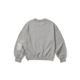 クランプルスウェットシャツ / メランジグレー