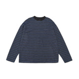 TopBasics カラースリムストライプ長袖Tシャツ