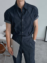 ASCLO Coolever Side Buckle Linen Denim Slacks (3color)