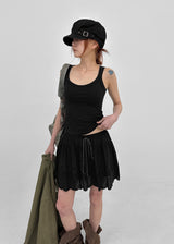 [MADE] Herif Square U-Neck Sleeveless Top (Built-in Cap)