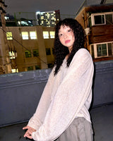(3color) Shirring Bean Button Linen Slub Cardigan
