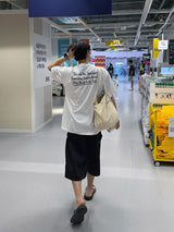 [A-T0225] バックレタリング半袖Tシャツ
