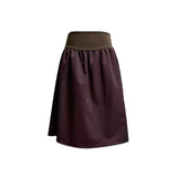(3color) Flap Two-Pocket Flare Ribbed Skirt