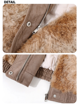 Urban Safari Quilting Wool High Neck Zip-Up