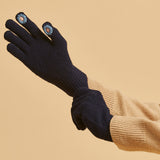 two hole touch finger touch gloves