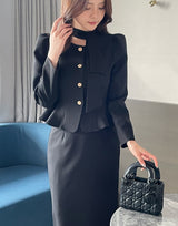 コイルタイペプラムブラウス