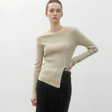 (T-6951)ESSENTIAL DANIEL CUTOUT KNIT