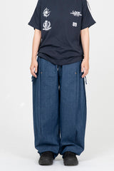Pote Snap Denim Balloon Pants
