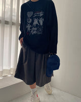 (Unisex) HXドローイングワッフルニット (4C)