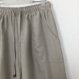 Shirring harem pants 