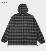 (UNISEX) Brany Flannel Hood Shirt