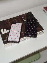 heart epoxy bumper case [white]
