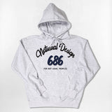 Blue 686 Font Over-fit Hoodie - 5COLOR
