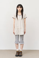 (W) Hearts Frill Leggings Pants