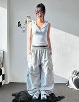 Grade Nylon Cargo Balloon Pants 4color