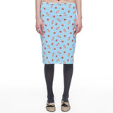 KITTEN CHECK MIDI SKIRT