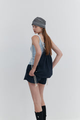 【MADE】 OONE ベーシックスリーブレストップ_ブルー
