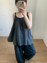 Humming Patchwork sleeveless (2color)
