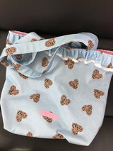 frill leopard bag