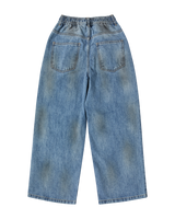 26SS WOMAN ダーティウォッシュドワイドデニムパンツ