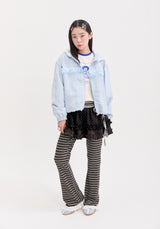 frill wrap skirt_dot