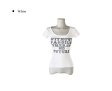 クボリブレタリングスリム半袖Tシャツ