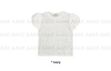 パフスリーブ シアー Tシャツ