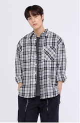 Multi-Plaid Checkered Overfit Shirt (JTOSRT-0001)
